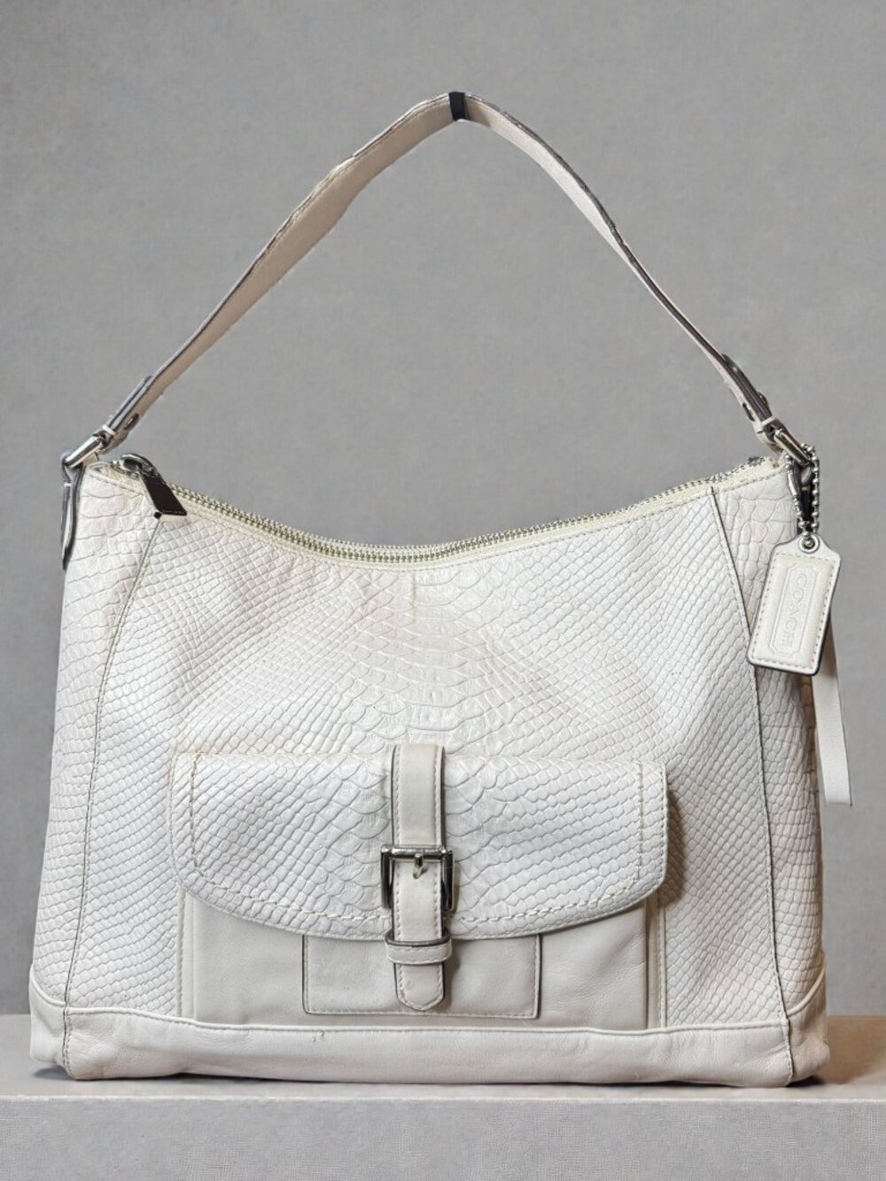 Coach Charlie Python Hobo F31283 — Genuine Leather